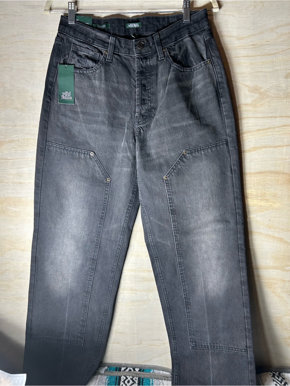 wild fable Men's Charcoal Straight-Leg Jeans